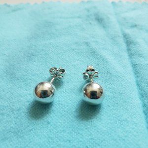 Tiffany and Co. 8mm Silver Ball Earrings